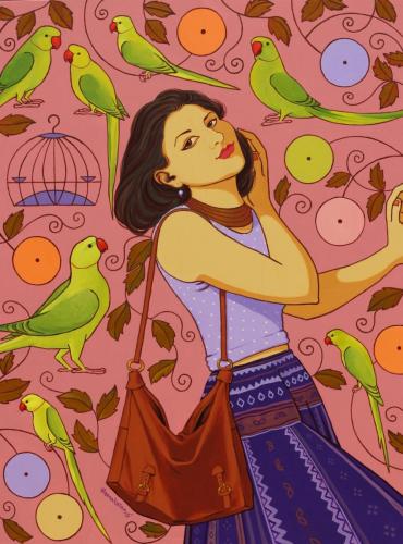 Meenaketan Pattnaik, Fantacy (Available), Acrylic on canvas, 90 x 120 cm, 2017, Price Rs 7 Lakhs